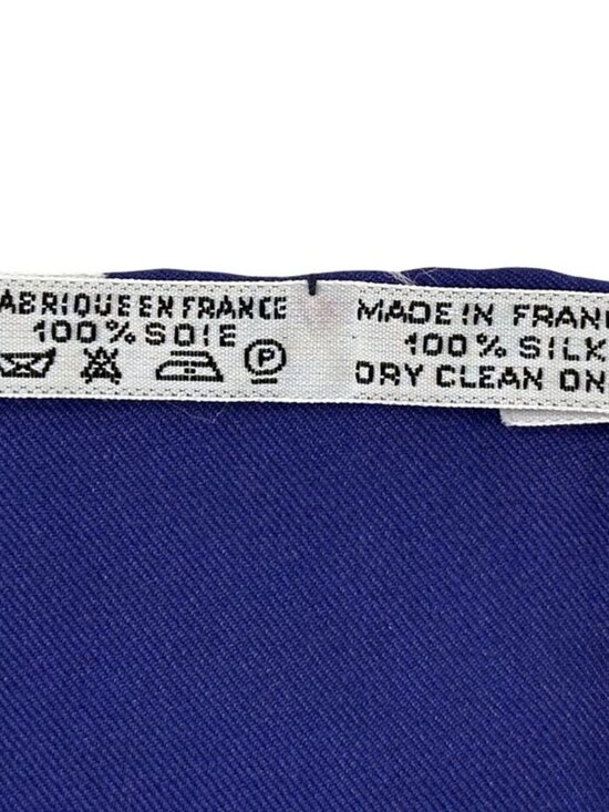 Hermes Scarf Carre 90 ART Des Steppes Step Silk Navy Multicolor - Picture 5 of 11
